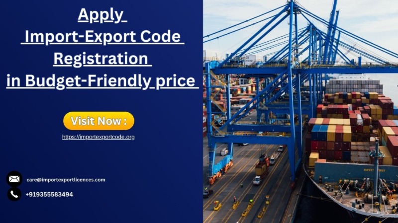 Apply for Import-Export Code Registration in Budget-Friendly price