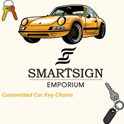 Smart Sign Emporium customized car keychain