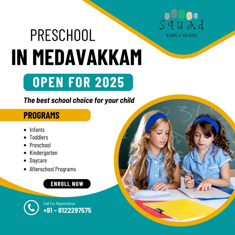 Preschool in Medavakkam â€“ Squad School