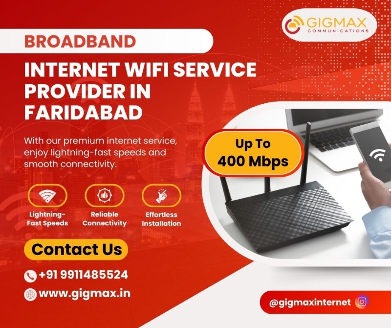 Best Broadband Internet WiFi Service Provider in Faridabad
