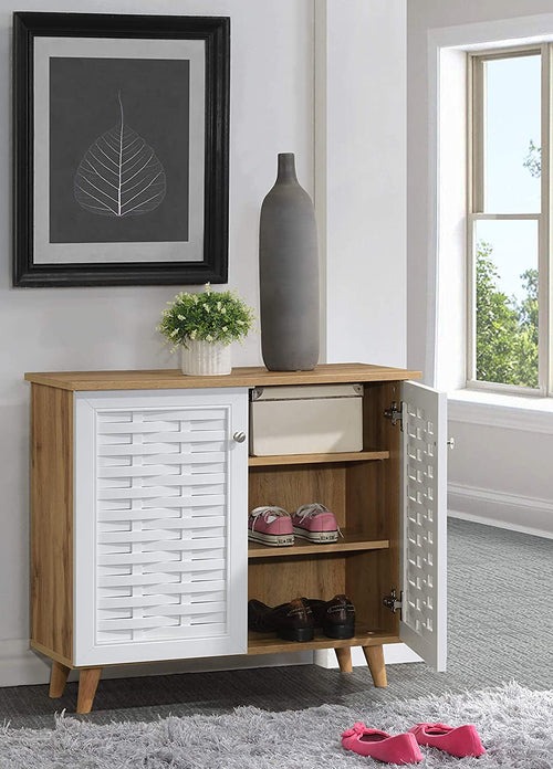 Durable and Elegant: Deckup Wooden Shoe Rack for Your Home