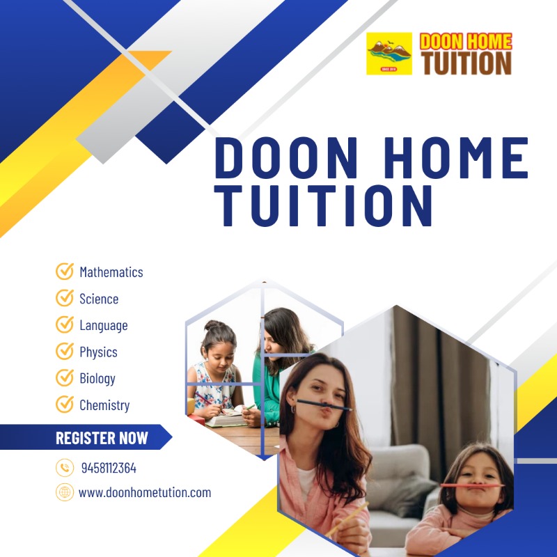Home Tutor Provider in Dehradun â€“ Personalized Learning by Doon Home Tuition