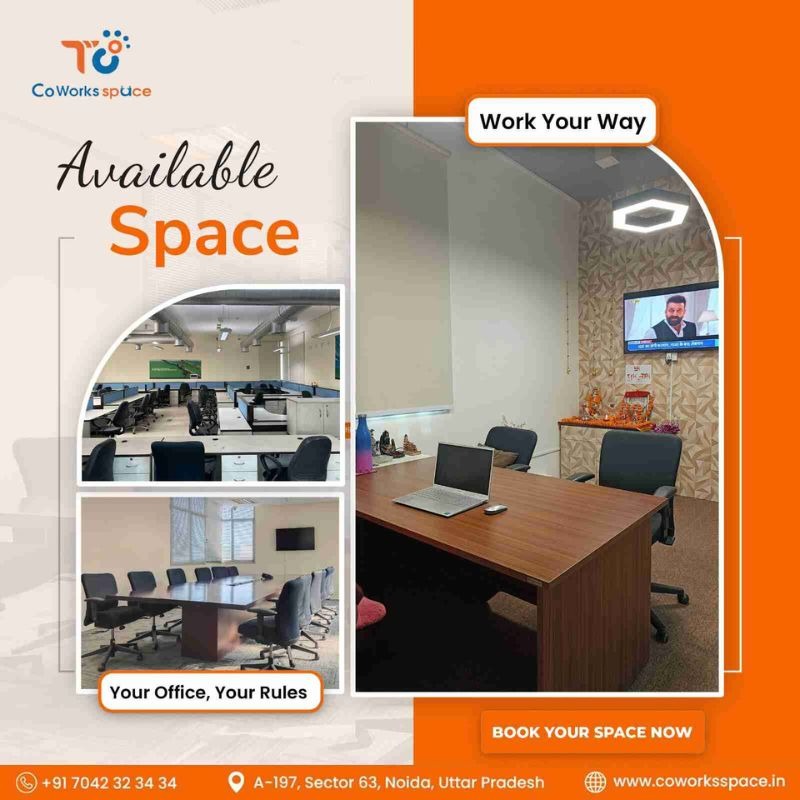 Custom Coworking Office in Noida Sector 63 | Flexible Workspaces by TC CoWorks