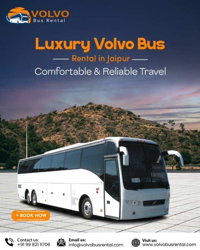 Book 45 Seater Volvo Bus in Jaipur for Group Travel