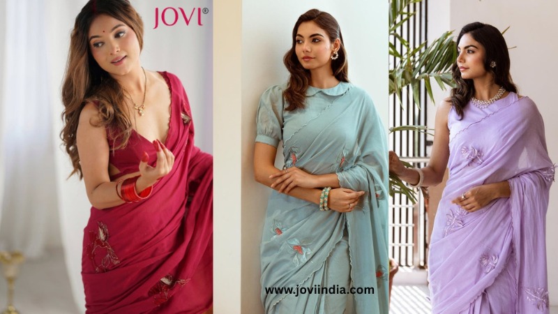 Modern Ready to Wear Cotton Sarees | JOVI India Collection