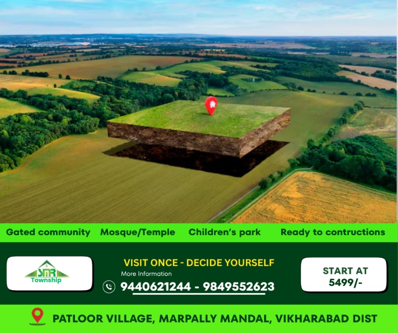 Best plots in patloor / Hyderabad / vikharabad/ ranga reddy