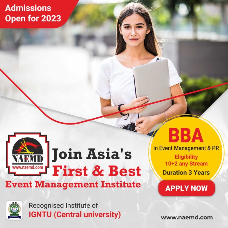 Best BBA in Event Management Institute in India